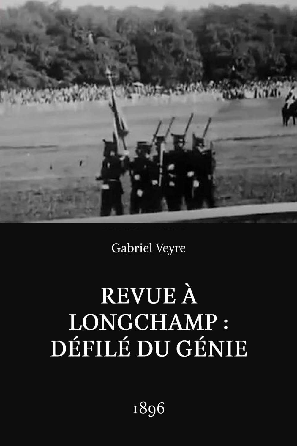 Revue à Longchamp : défilé du Génie (1898)
