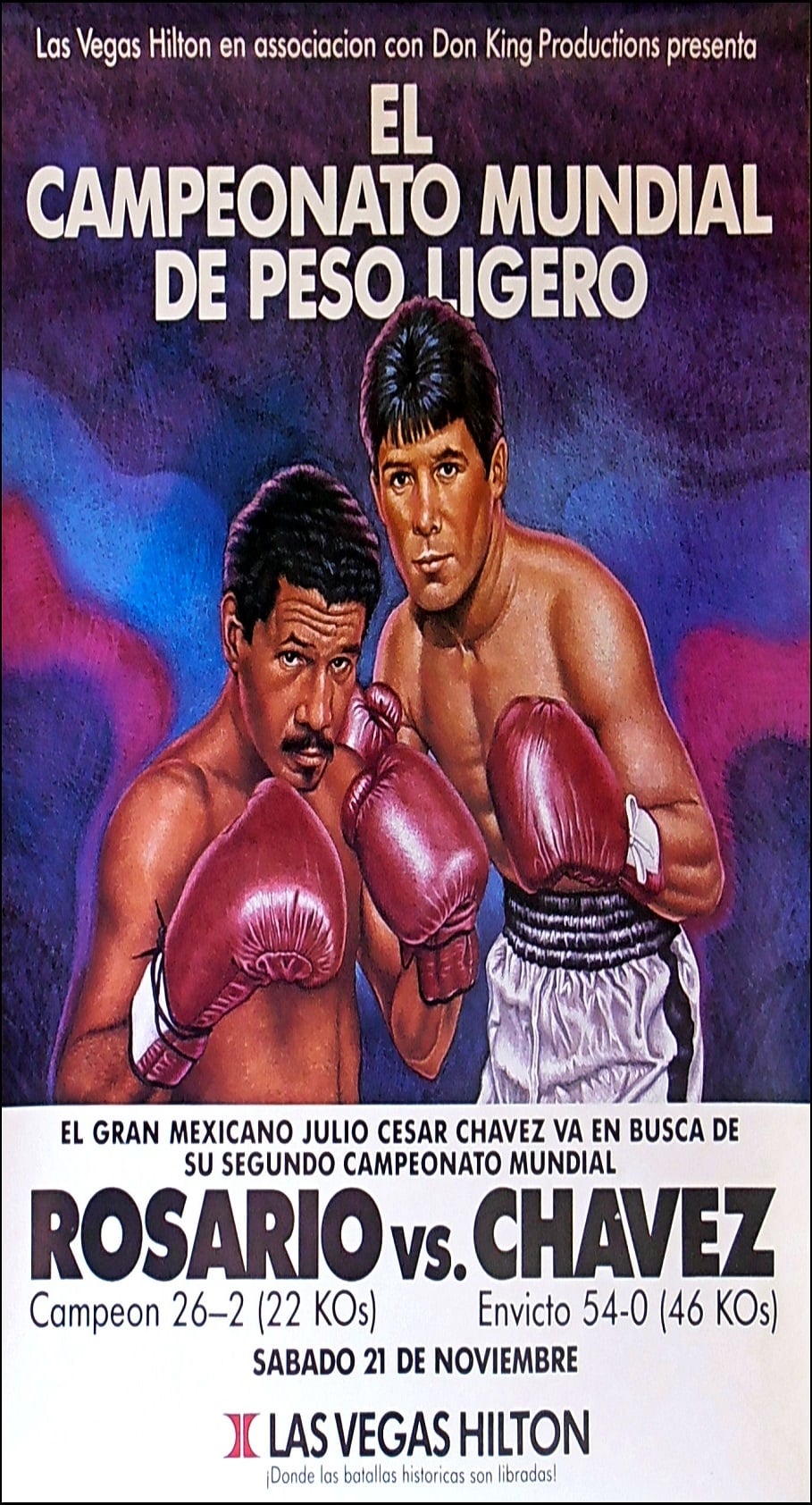 Julio Cesar Chavez vs. Edwin Rosario