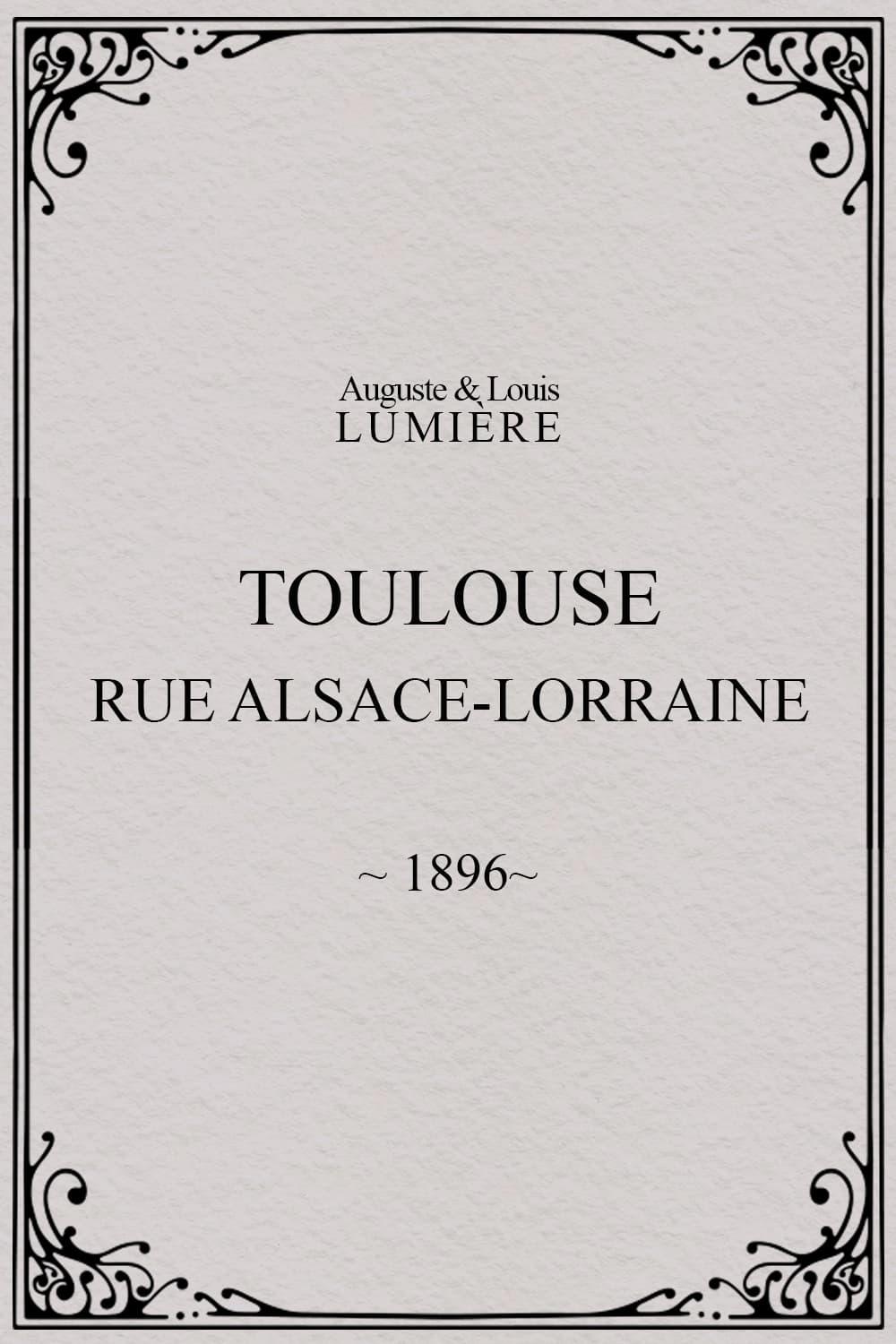 Toulouse, rue Alsace-Lorraine (1896)