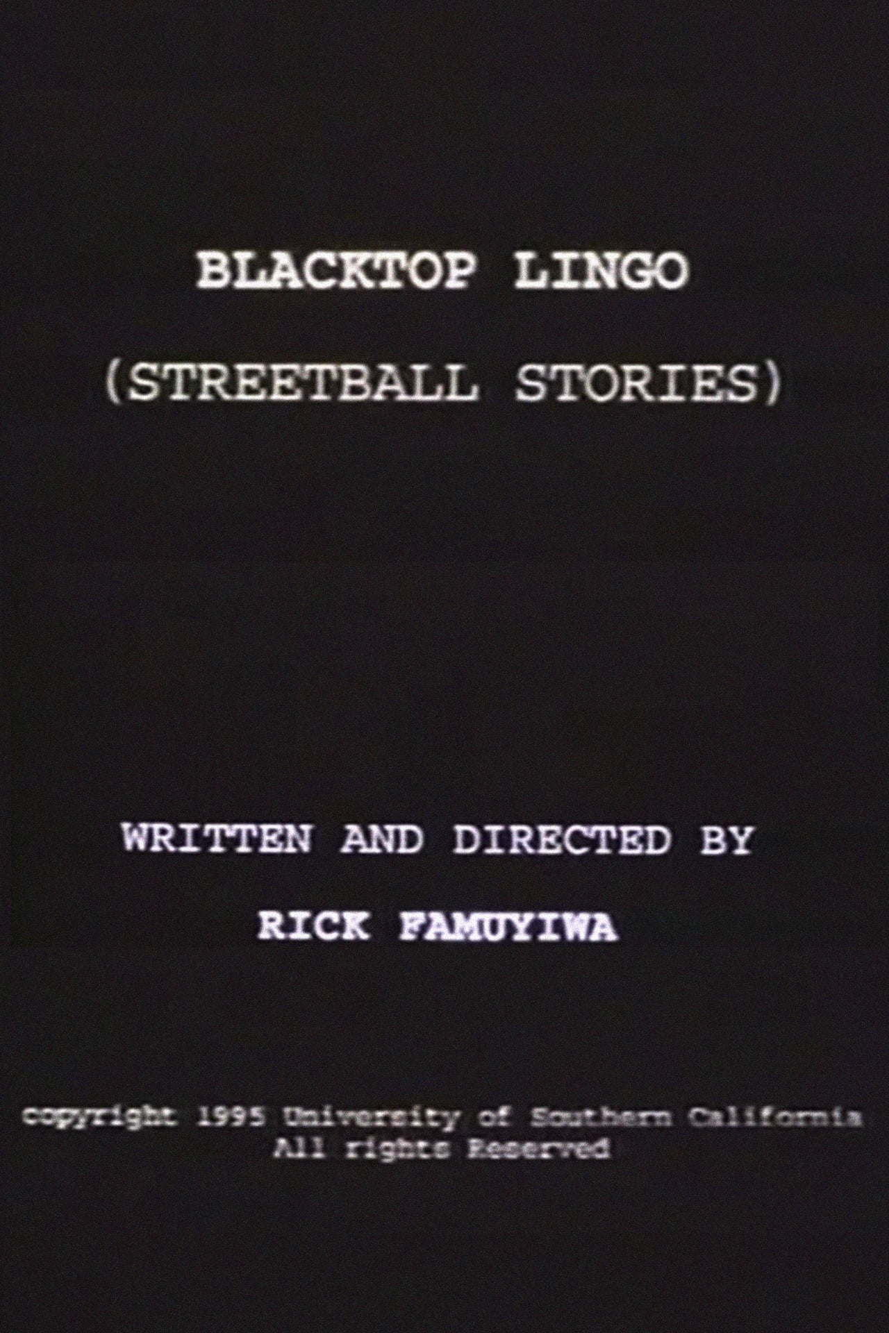 Blacktop Lingo