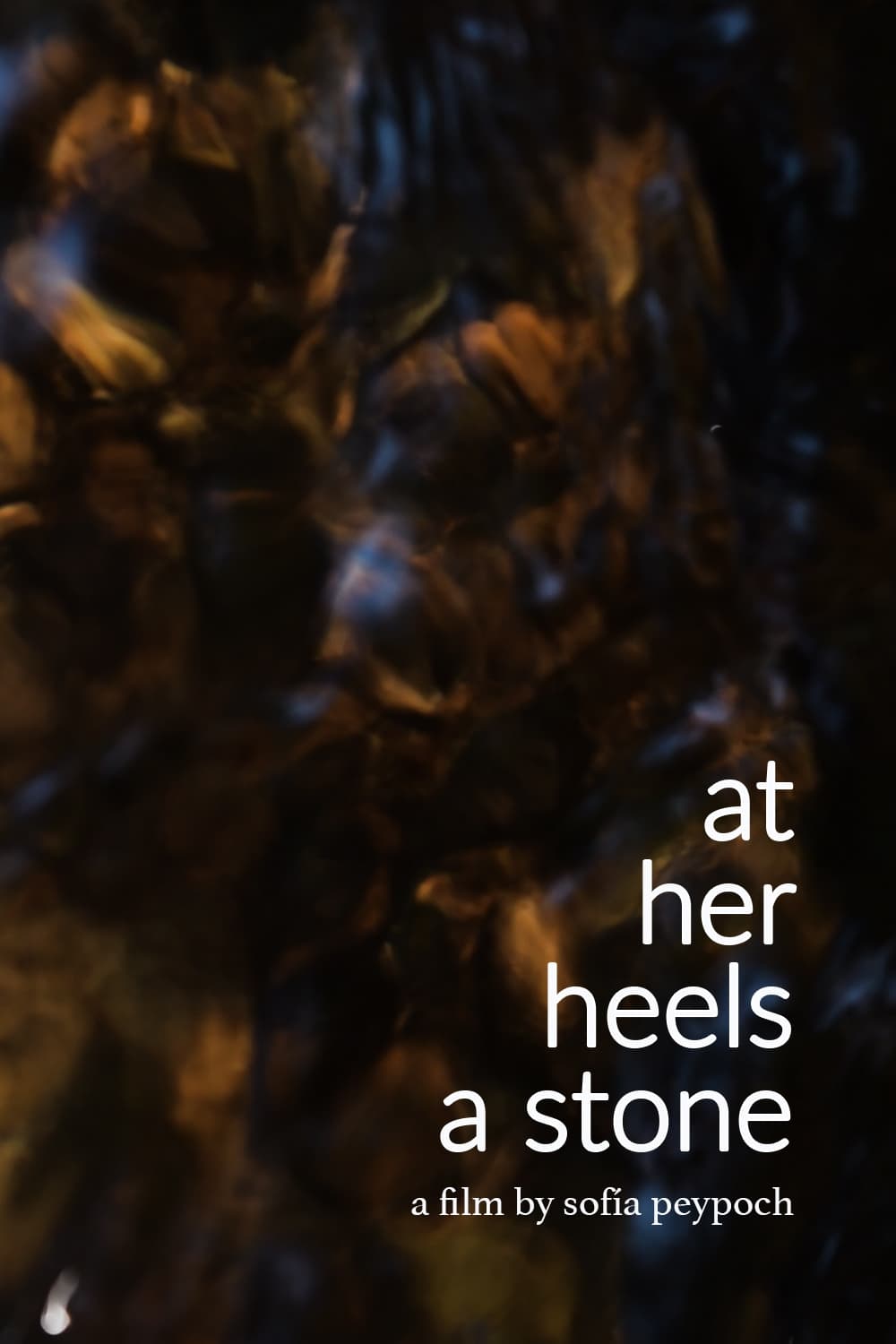 at her heels a stone