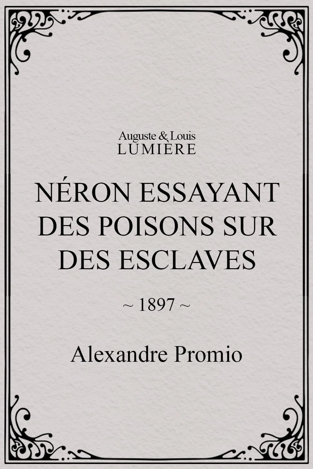 Néron essayant des poisons sur des esclaves (1897)