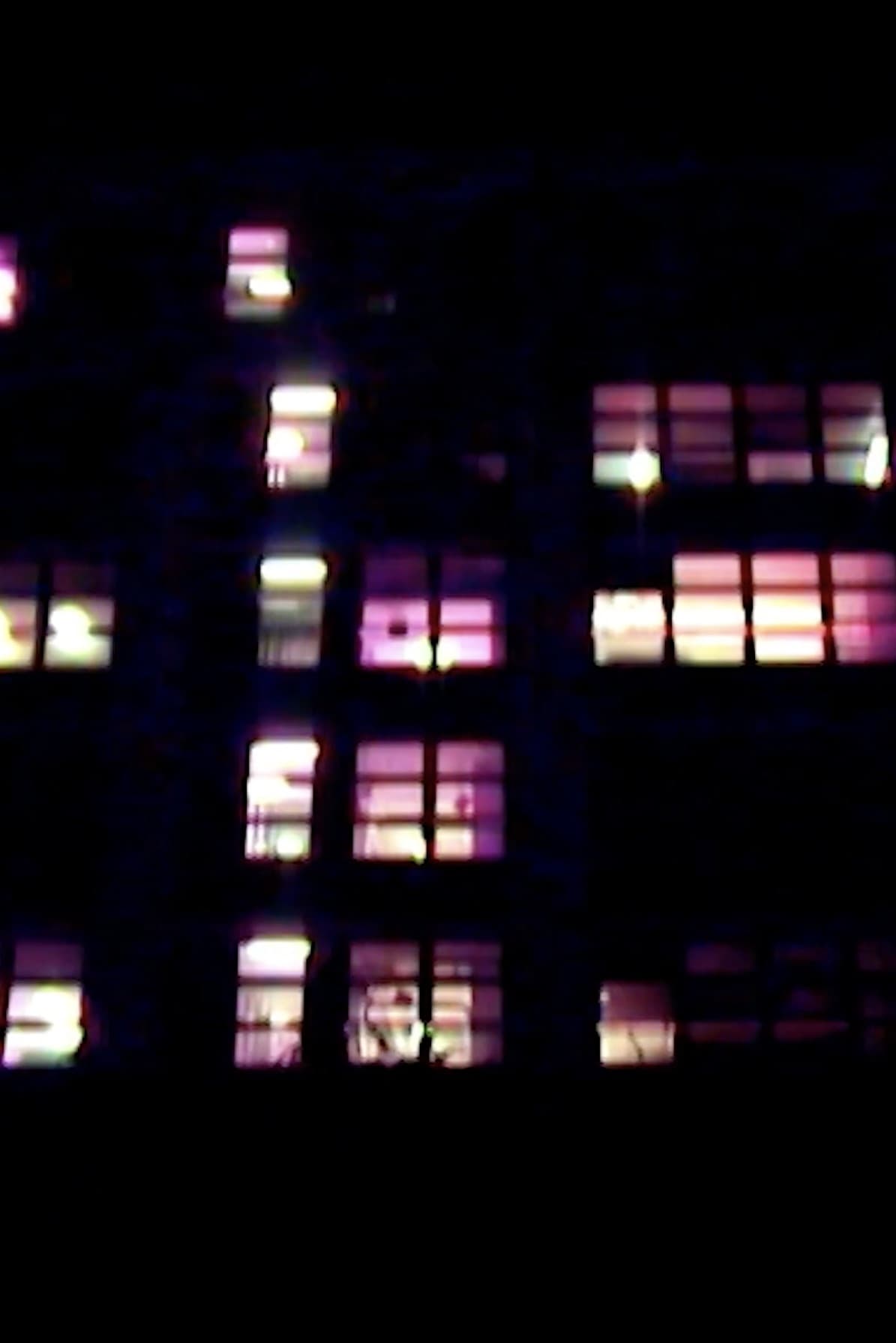 from my kitchen window the building was blinking