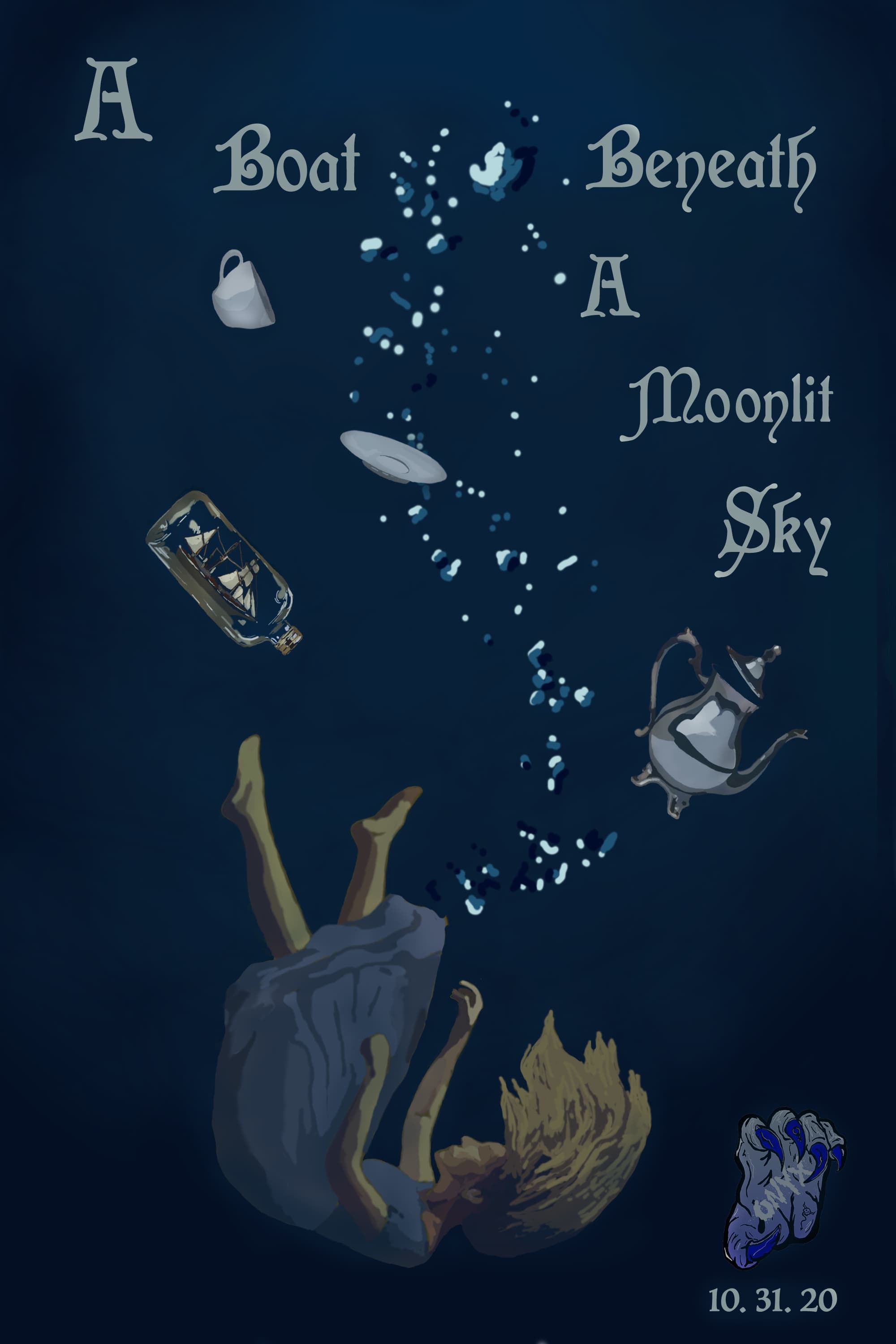 A Boat, Beneath A Moonlit Sky