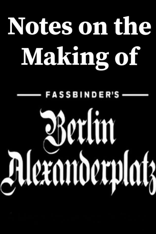 Notes on the Making of 'Berlin Alexanderplatz'