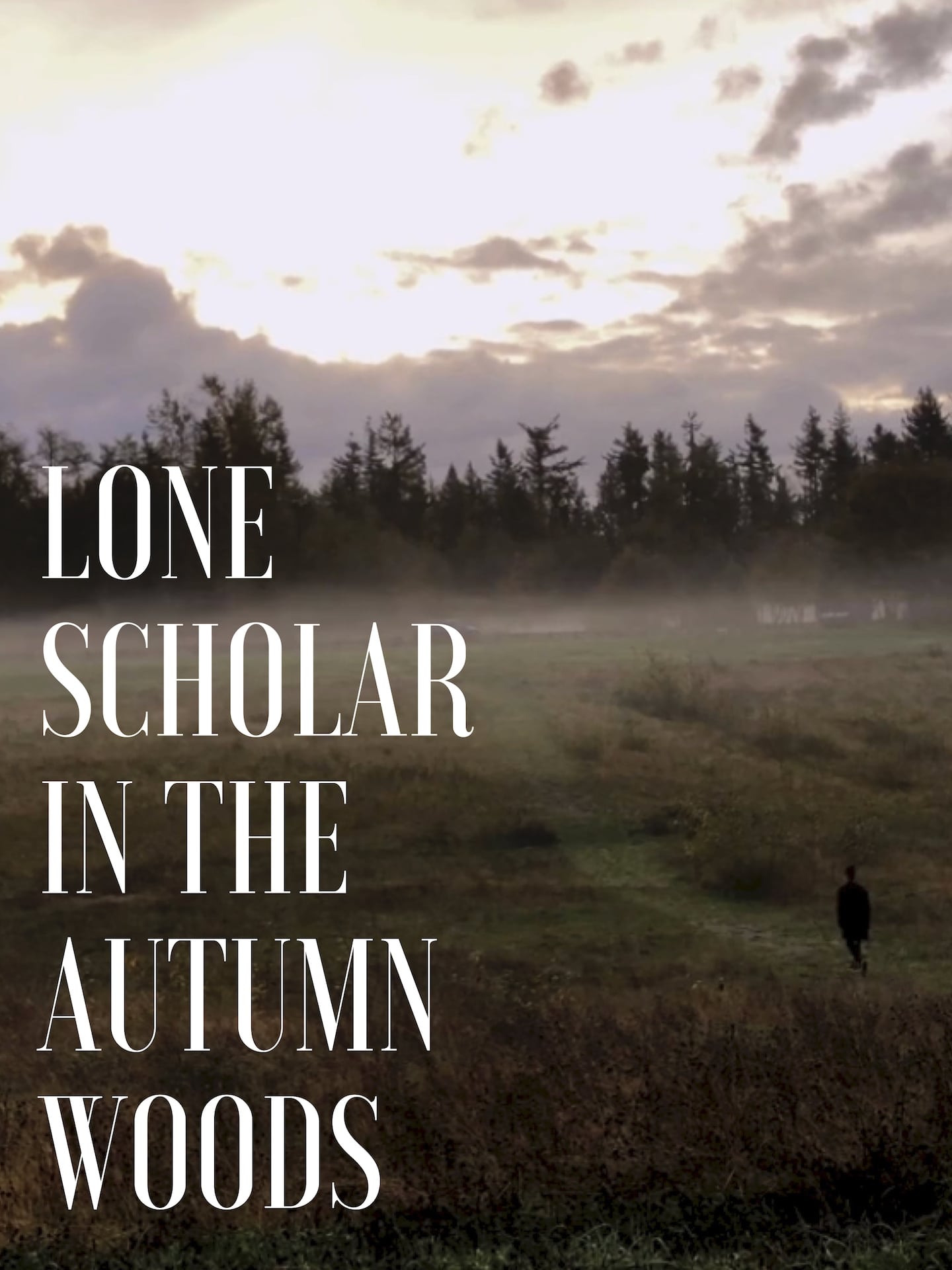 Lone Scholar in the Autumn Woods