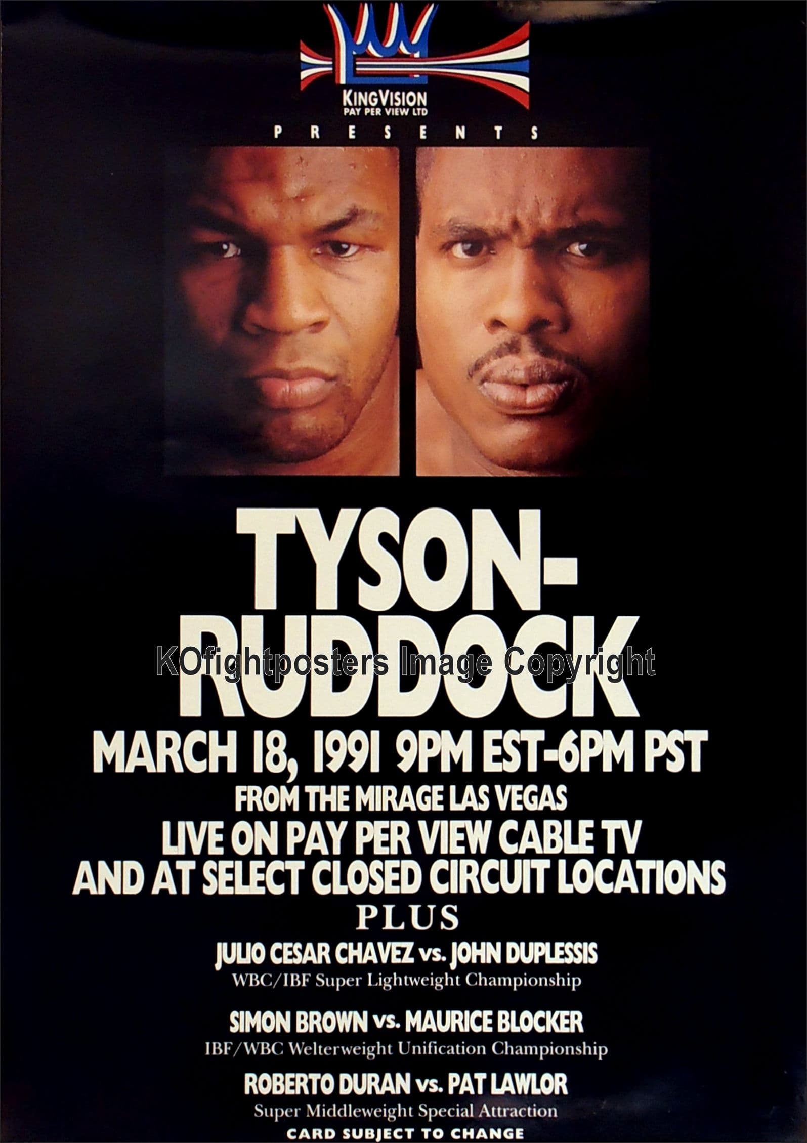 Mike Tyson vs Donovan Razor Ruddock I