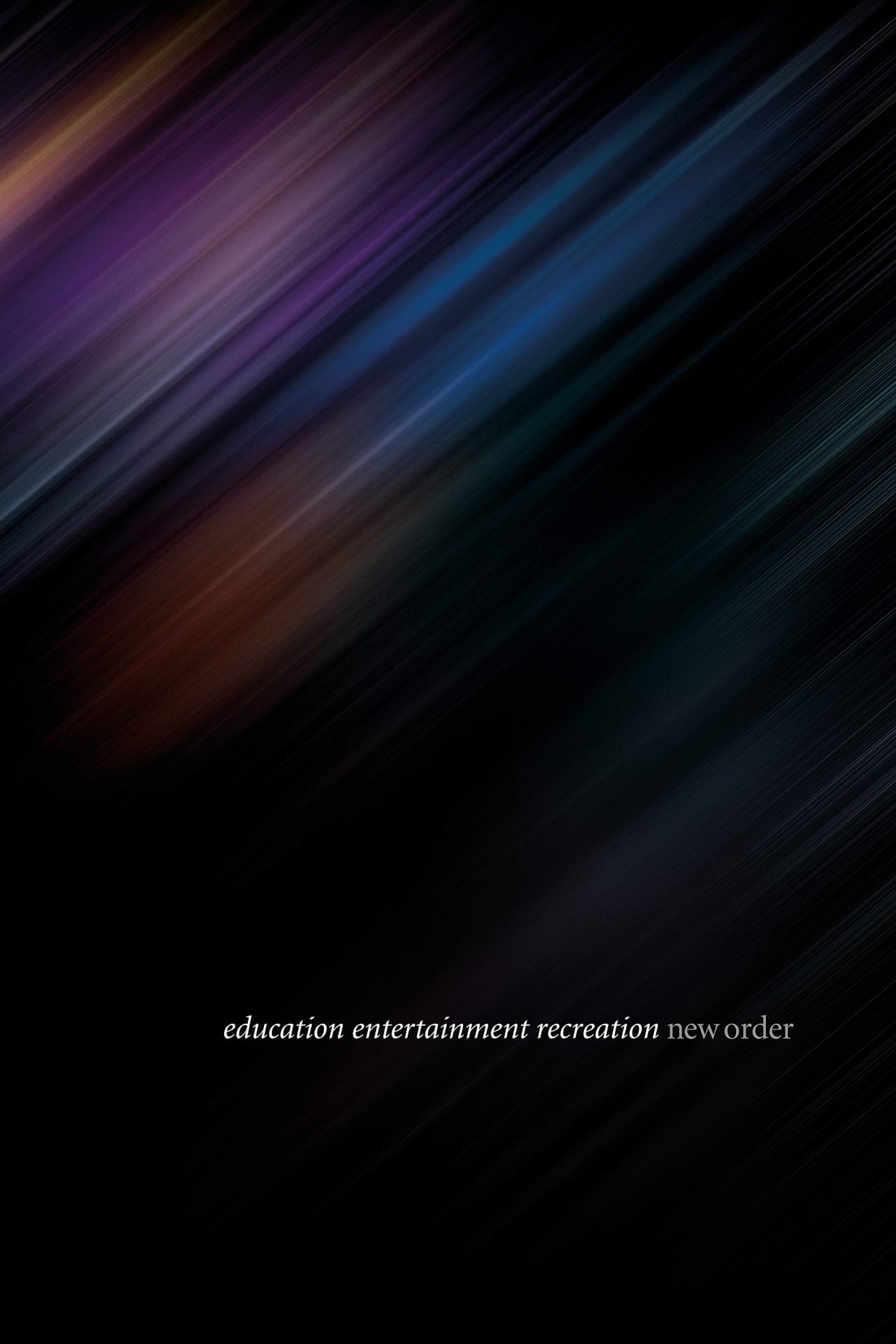 New Order: Education Entertainment Recreation (Live At Alexandra Palace)