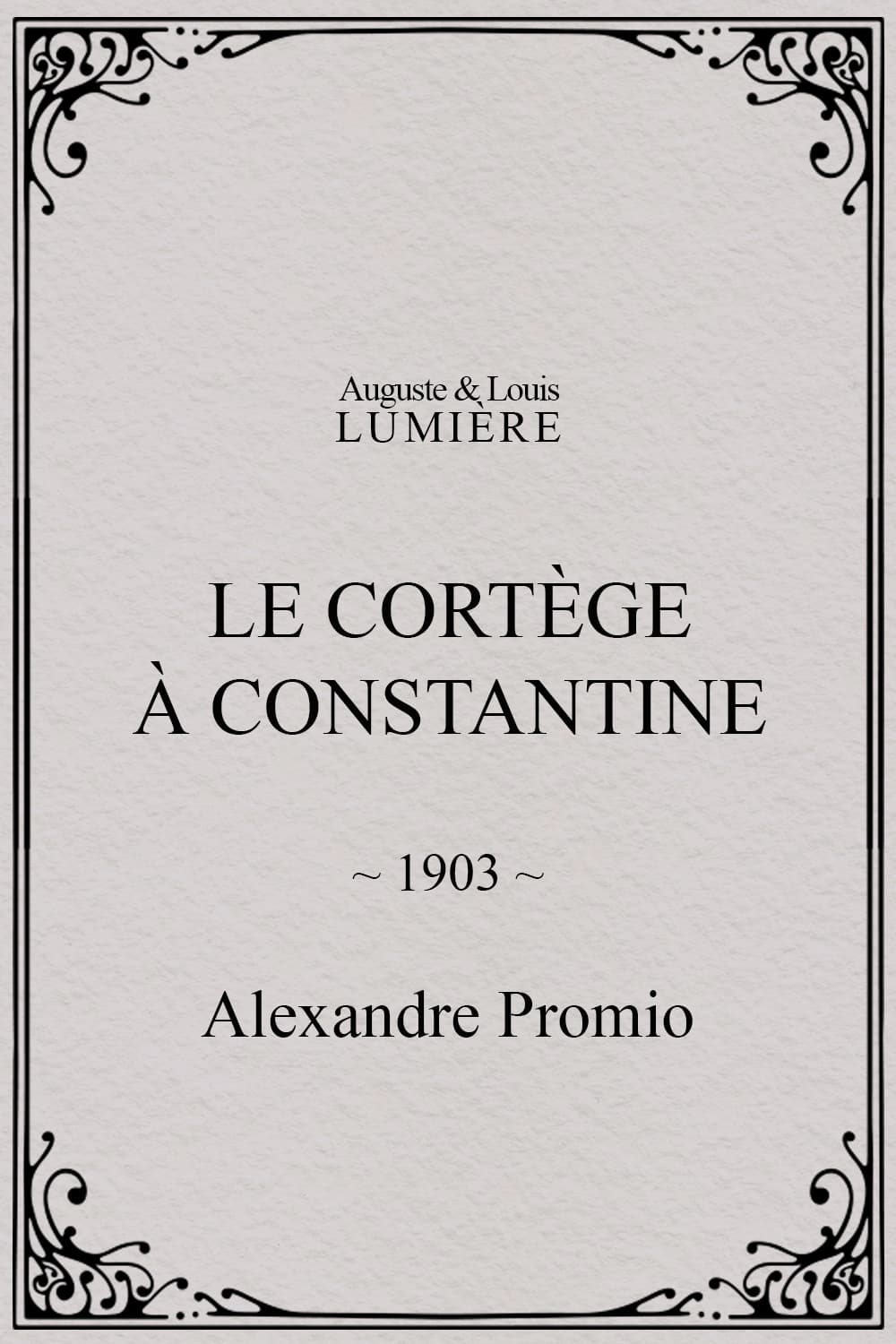 Le cortège à Constantine (1903)