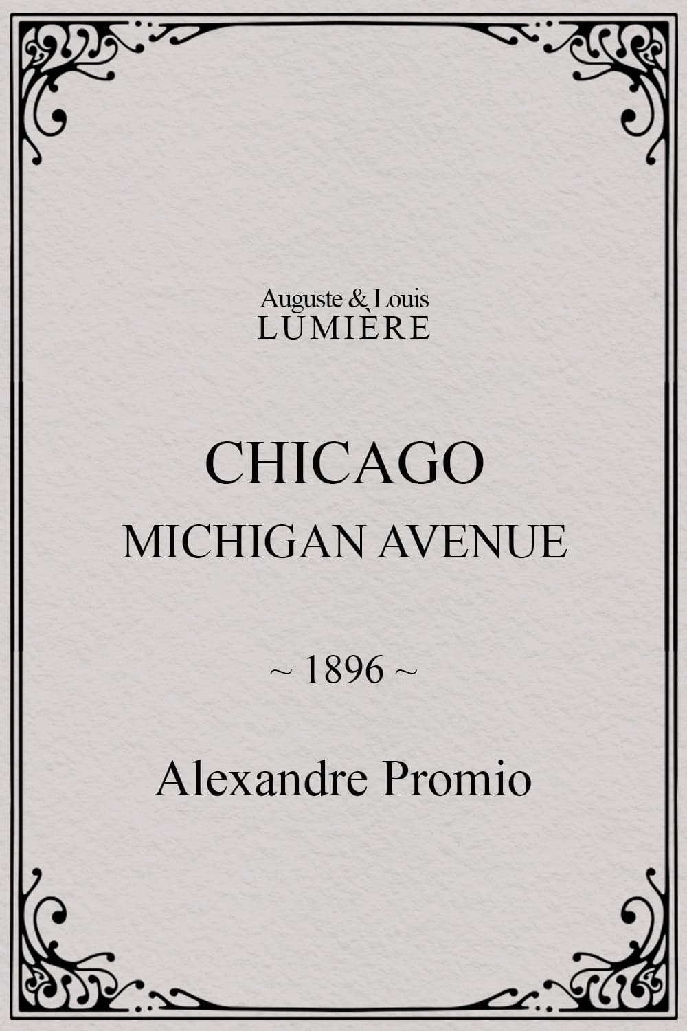Chicago, Michigan avenue (1896)