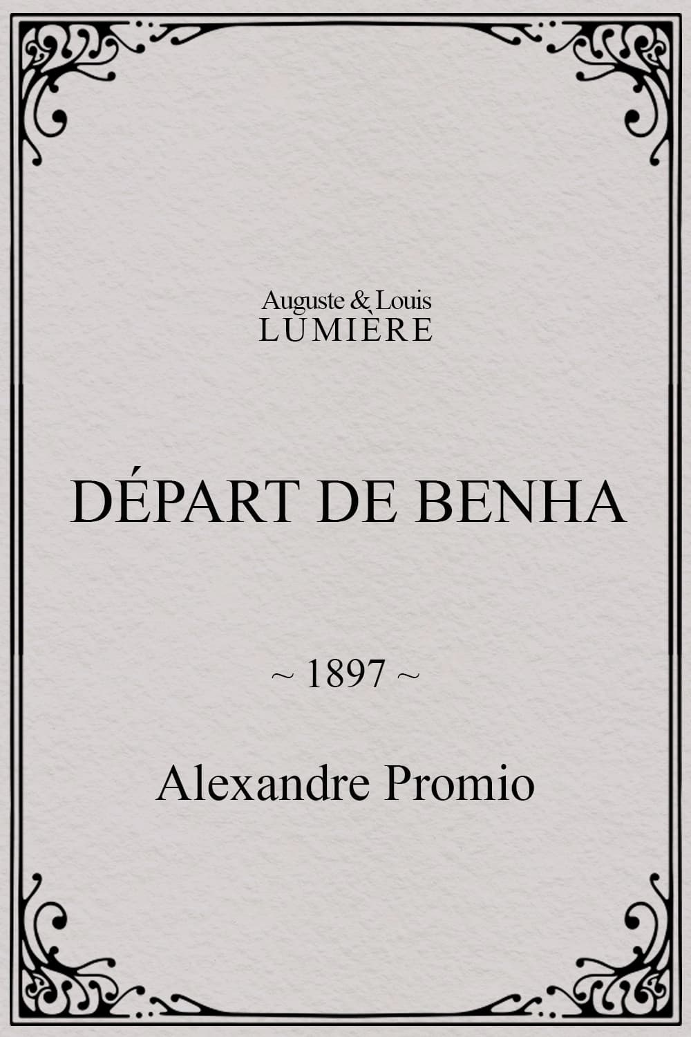 Départ de Benha (1897)