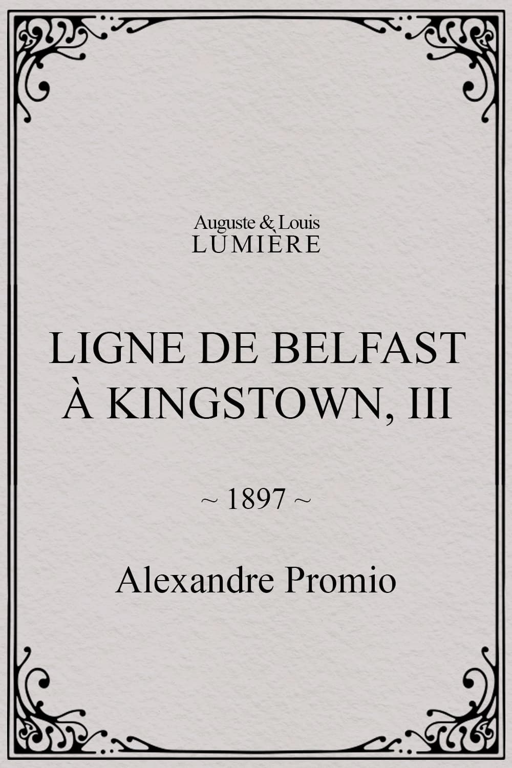 Ligne de Belfast à Kingstown, III (1897)