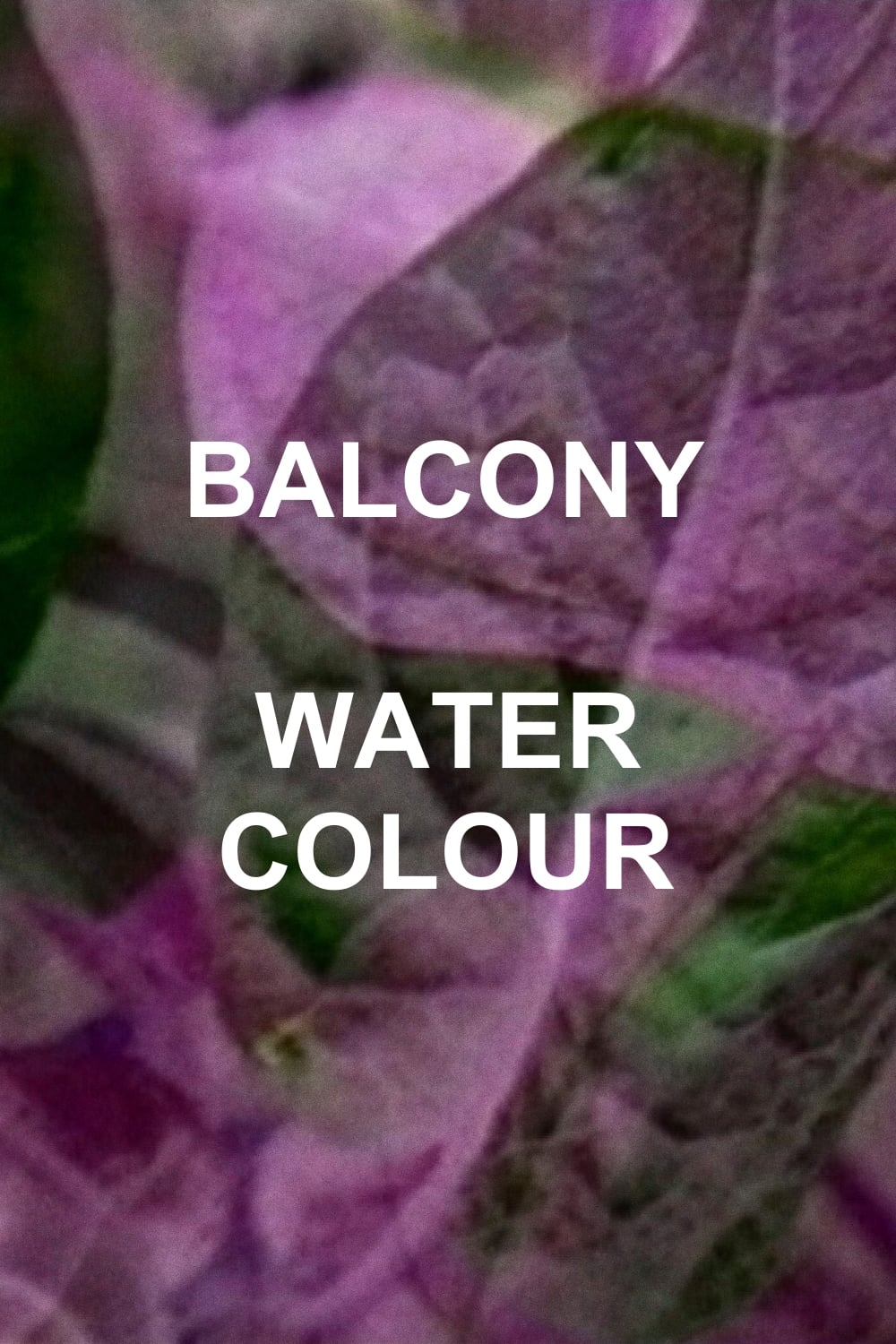 Balcony Water Colour