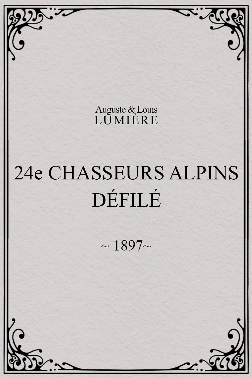 24ème chasseurs alpins : défilé (1897)