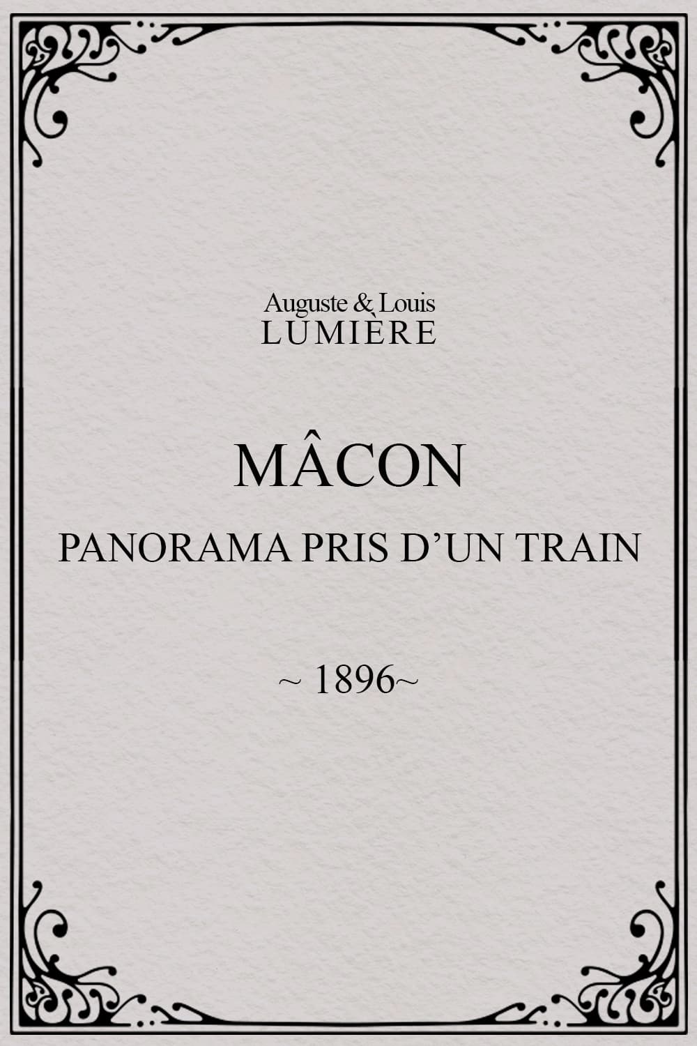 Mâcon : panorama pris d’un train (1896)
