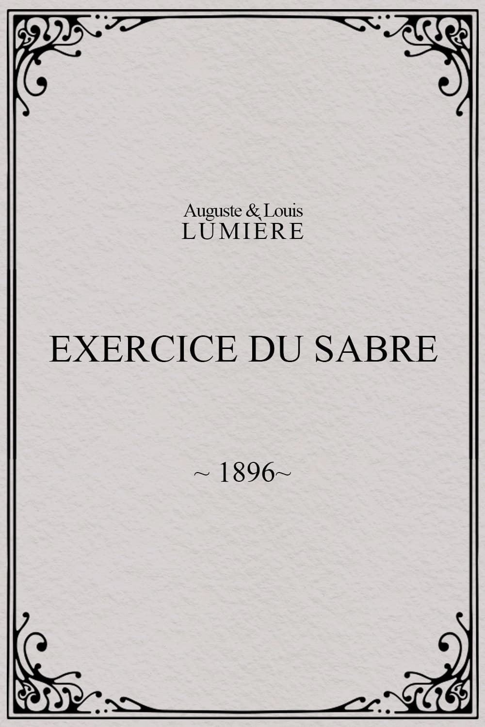 Exercice du sabre (1896)
