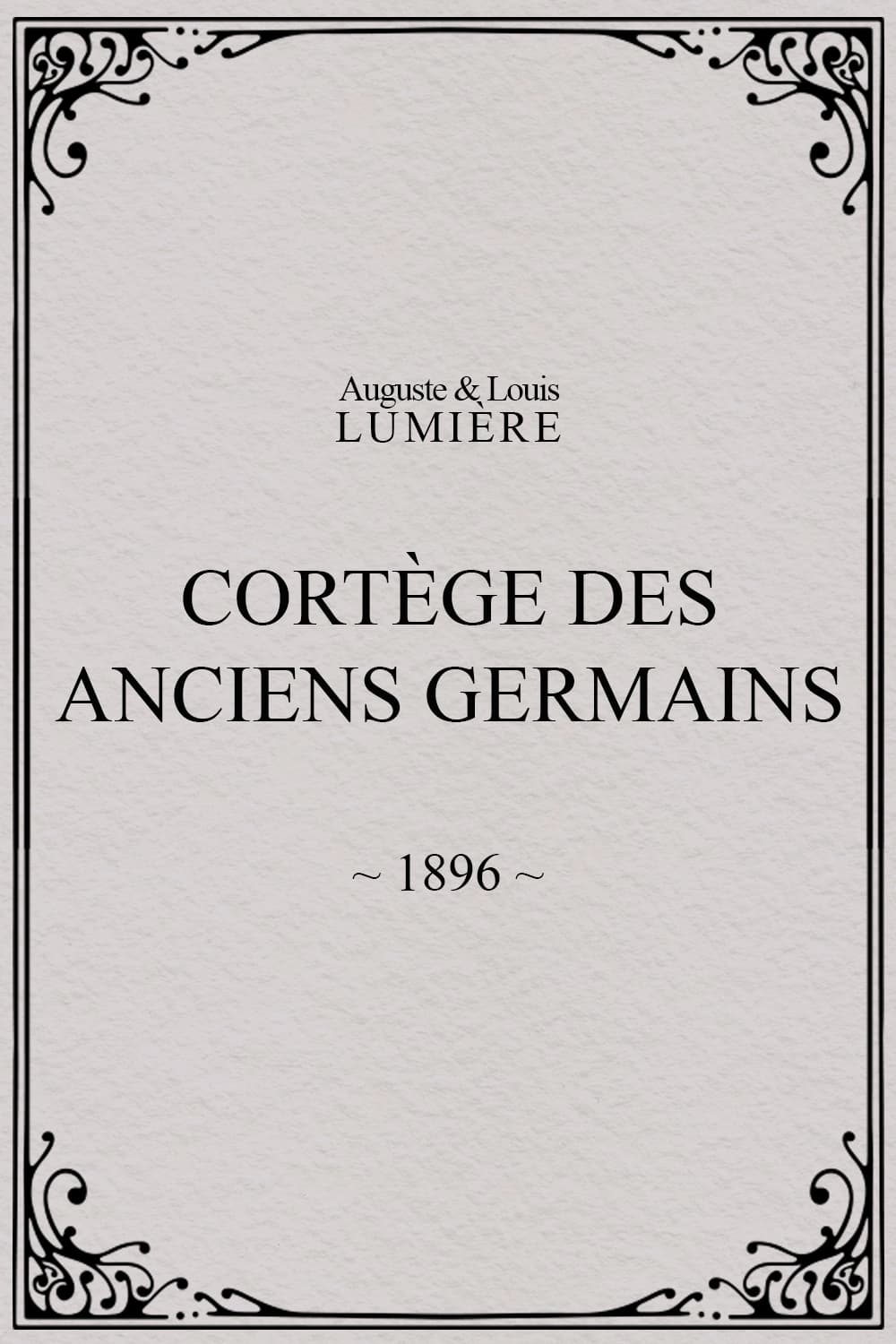 Cortège des anciens Germains (1896)