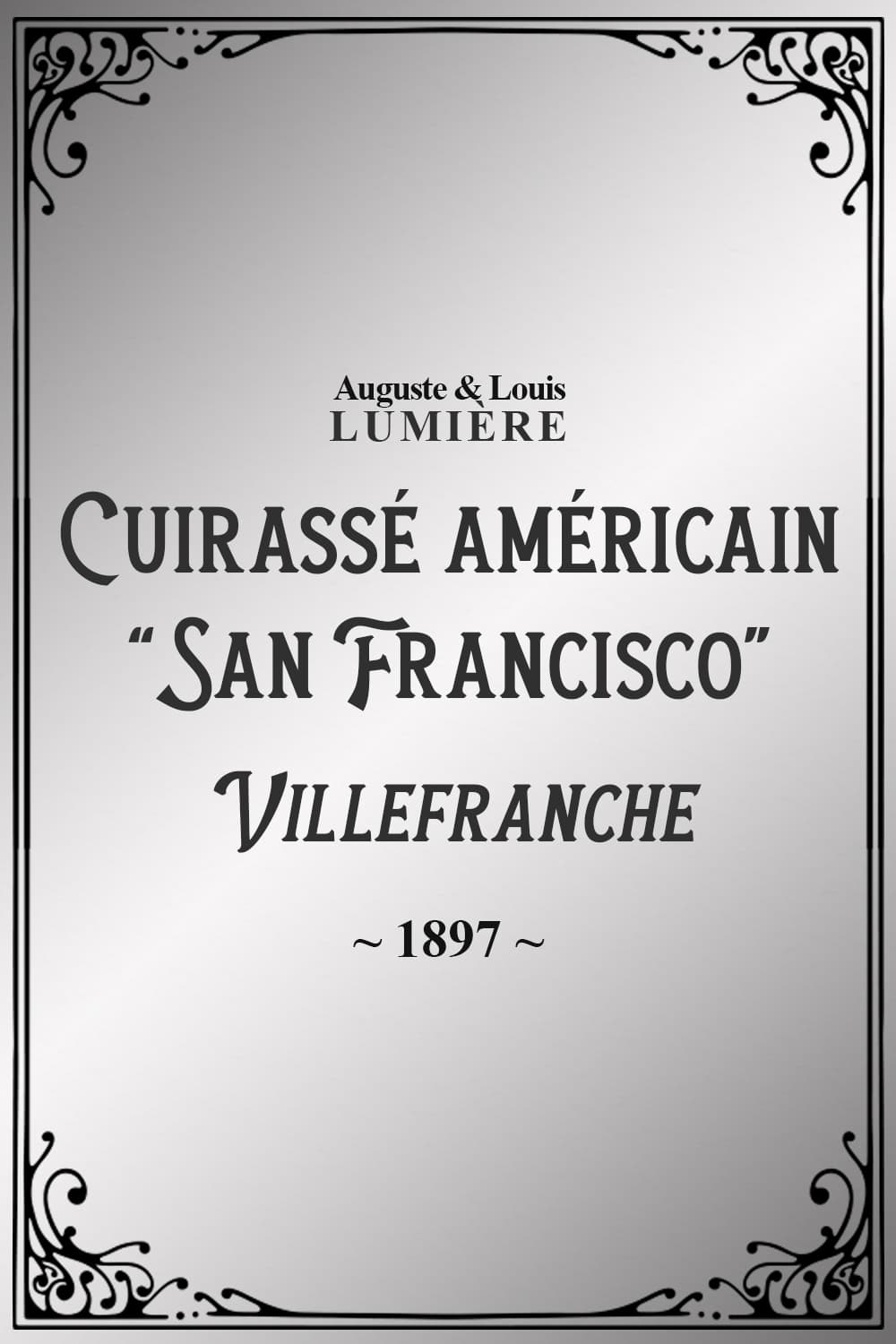 Cuirassé américain “San Francisco” en rade de Villefranche (panorama)