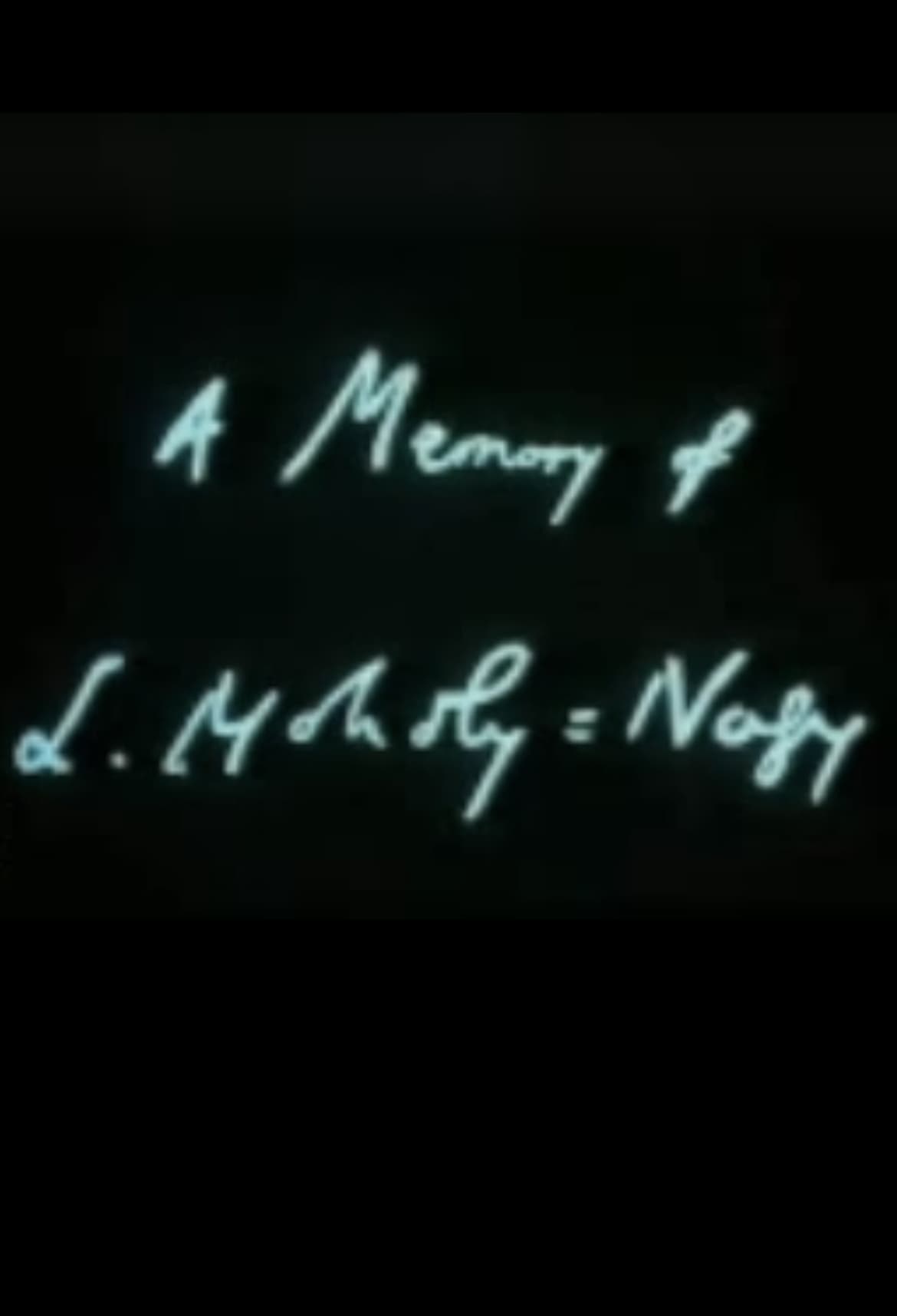 A Memory of L Moholy-Nagy