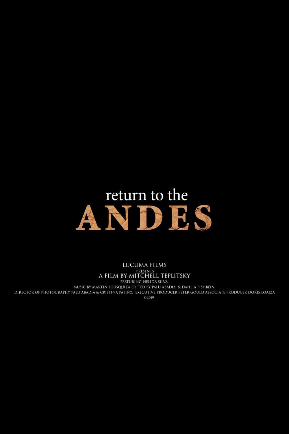 Return to the Andes