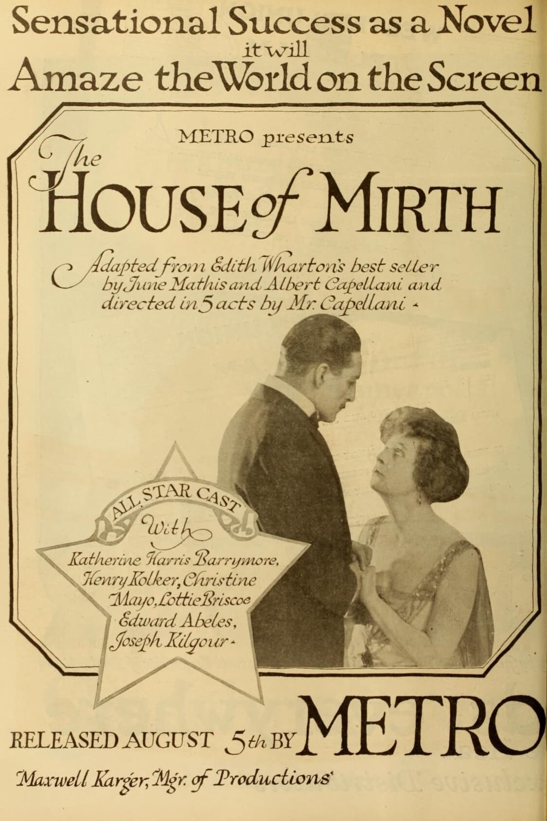 The House of Mirth (1918)