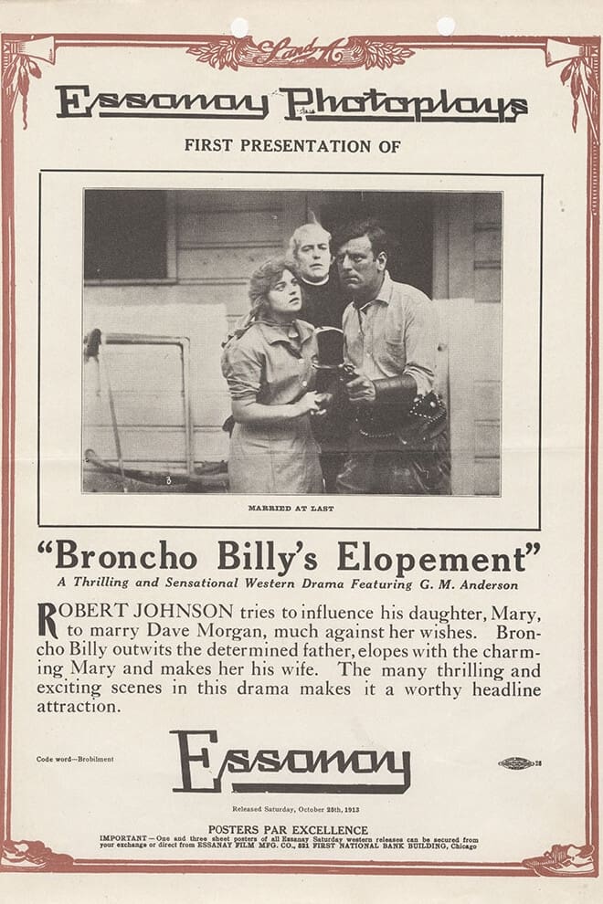 Broncho Billy's Elopement