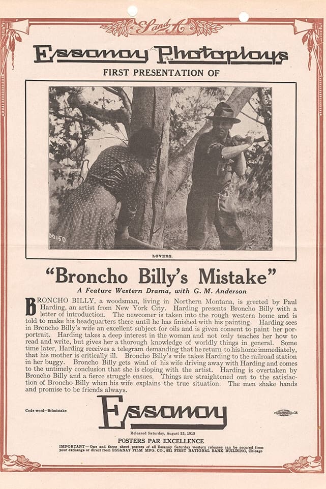 Broncho Billy's Mistake