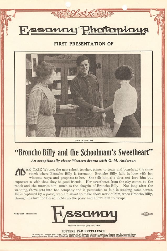 Broncho Billy and the Schoolmam's Sweetheart