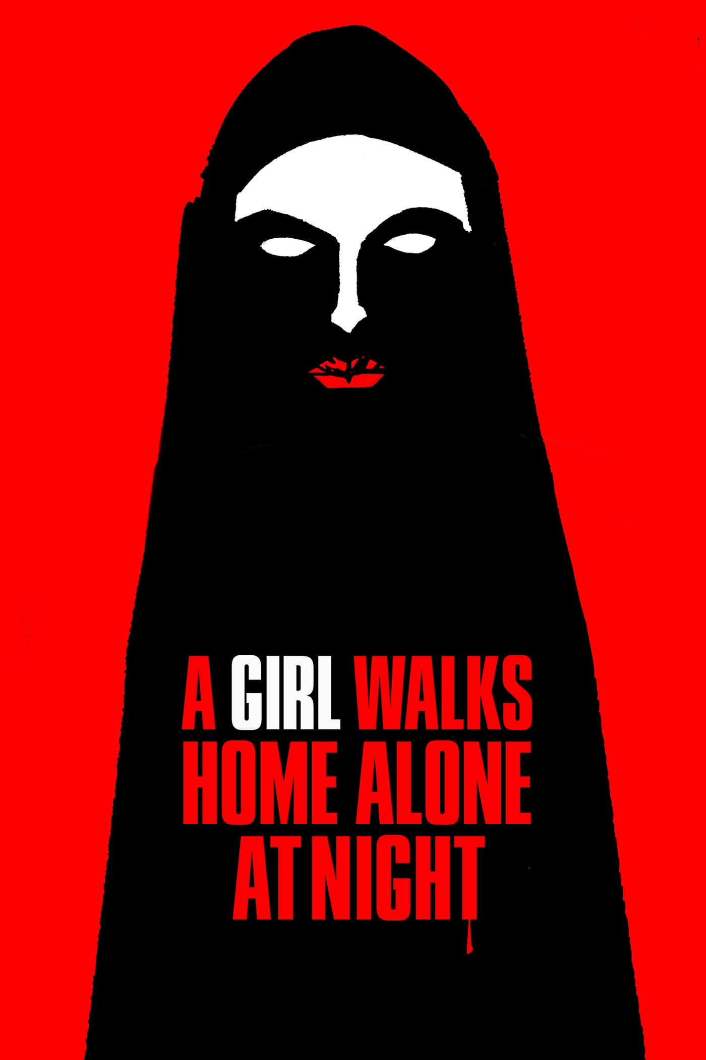 Una chica vuelve a casa sola de noche