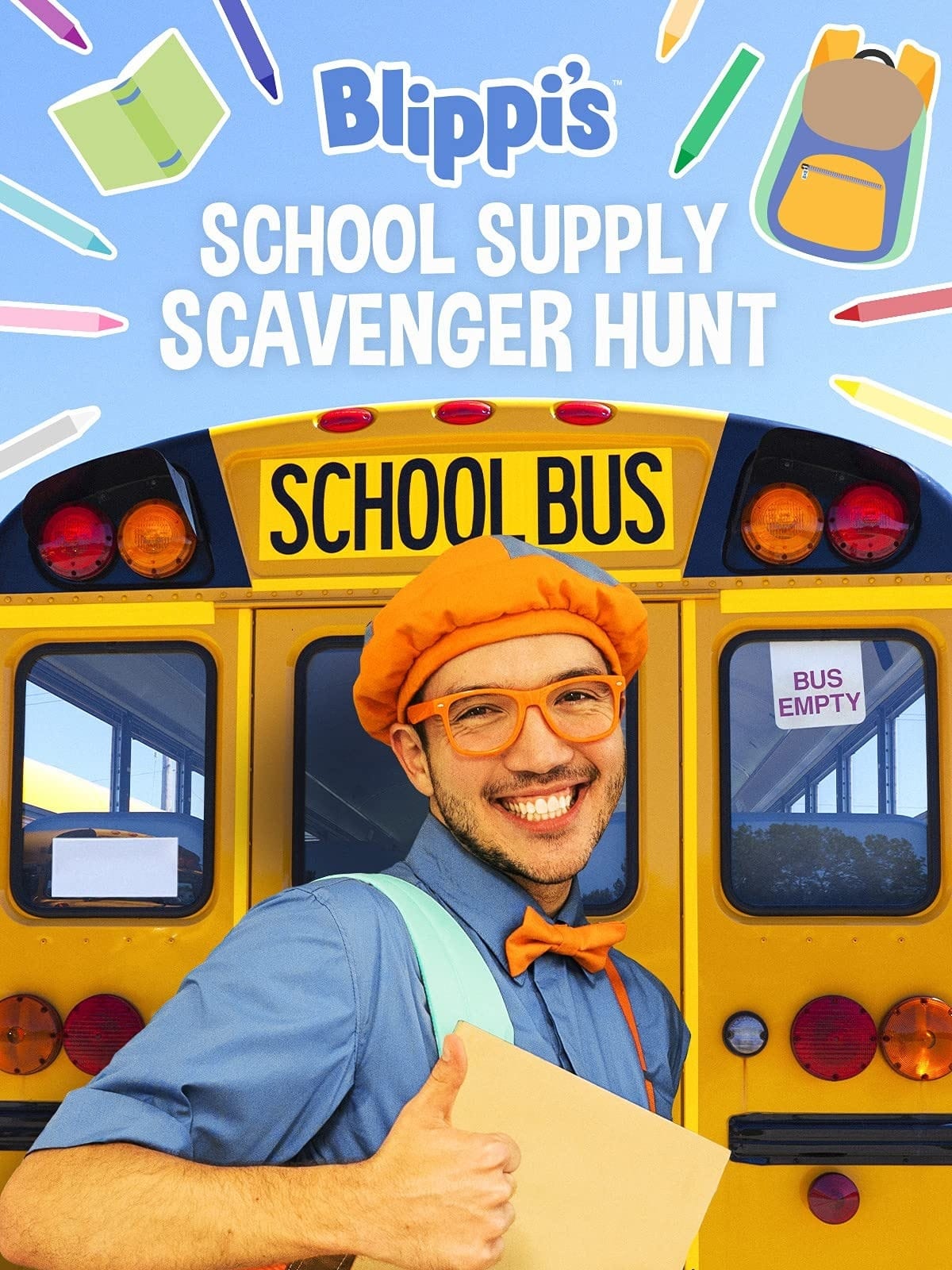 Blippi's School Supply Scavenger Hunt