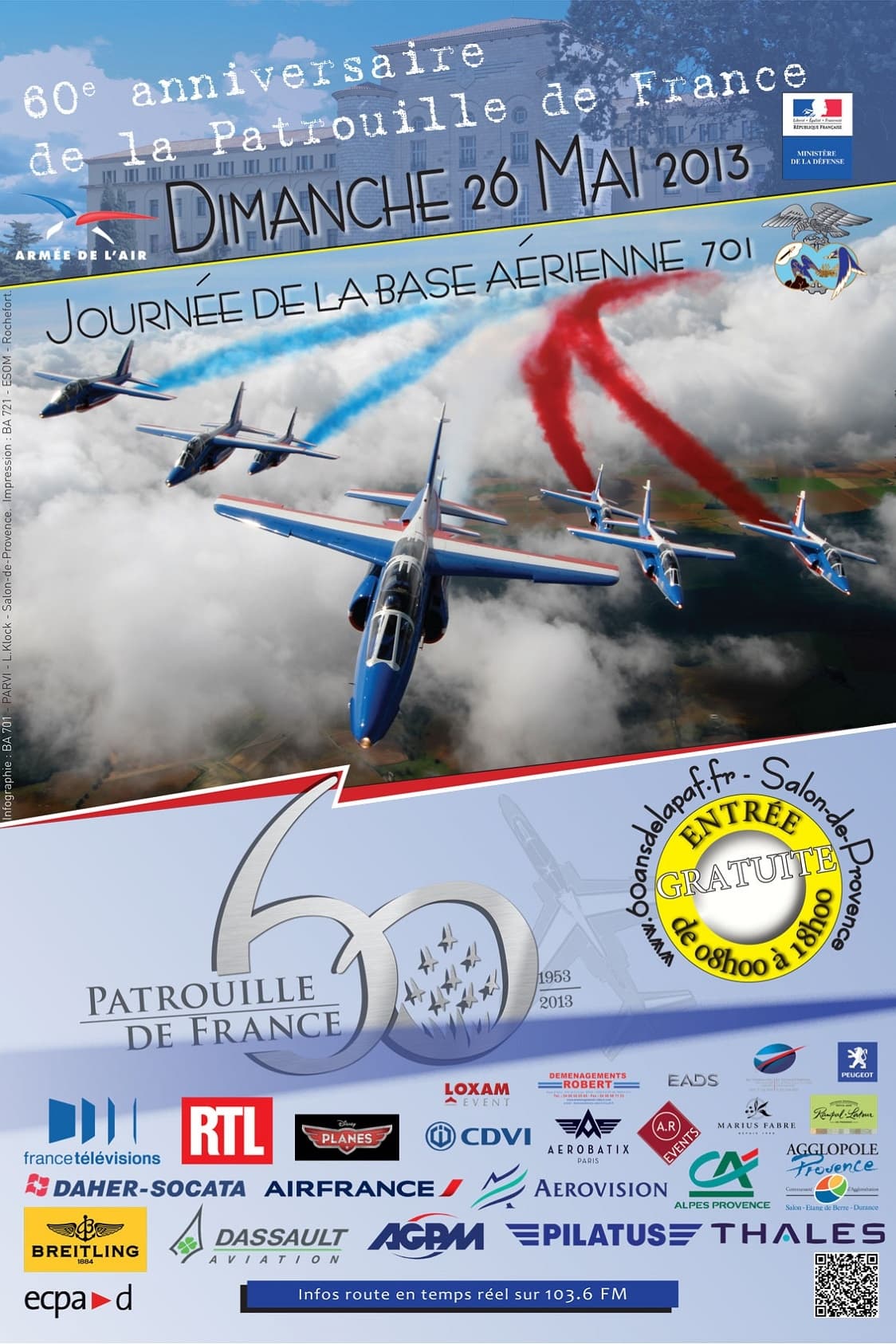 60 ans de la Patrouille de France - Le show aérien