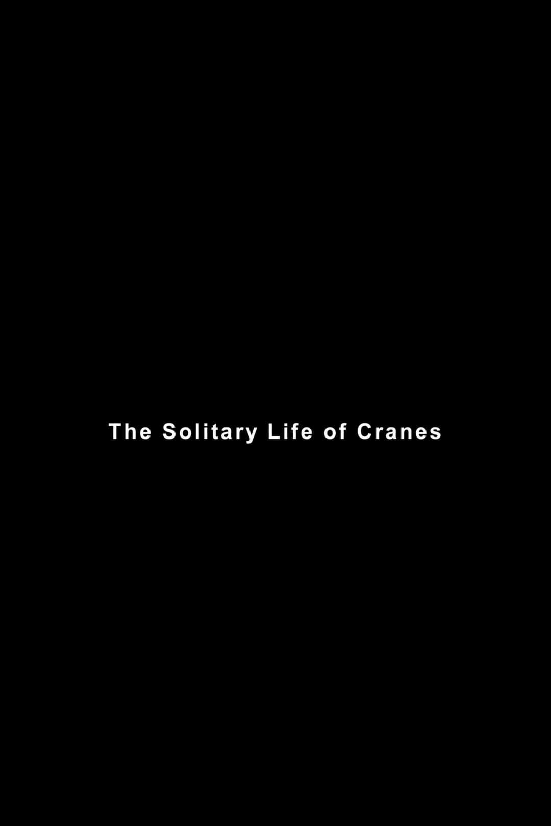 The Solitary Life of Cranes