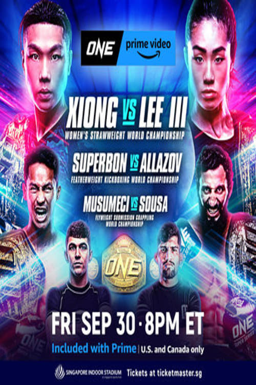 ONE on Prime Video 2: Xiong vs. Lee III