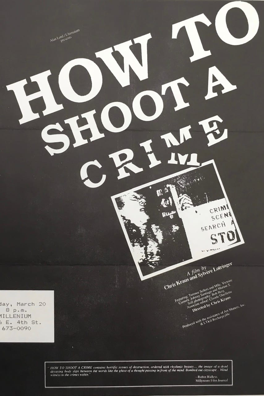 How to Shoot a Crime
