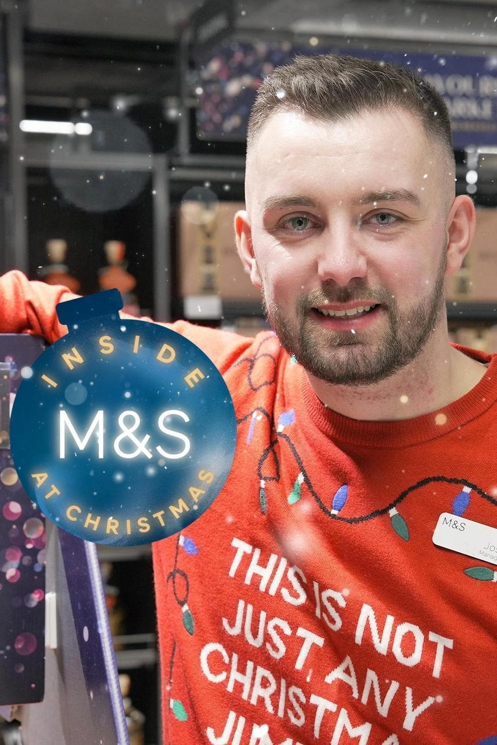 Inside M&S at Christmas