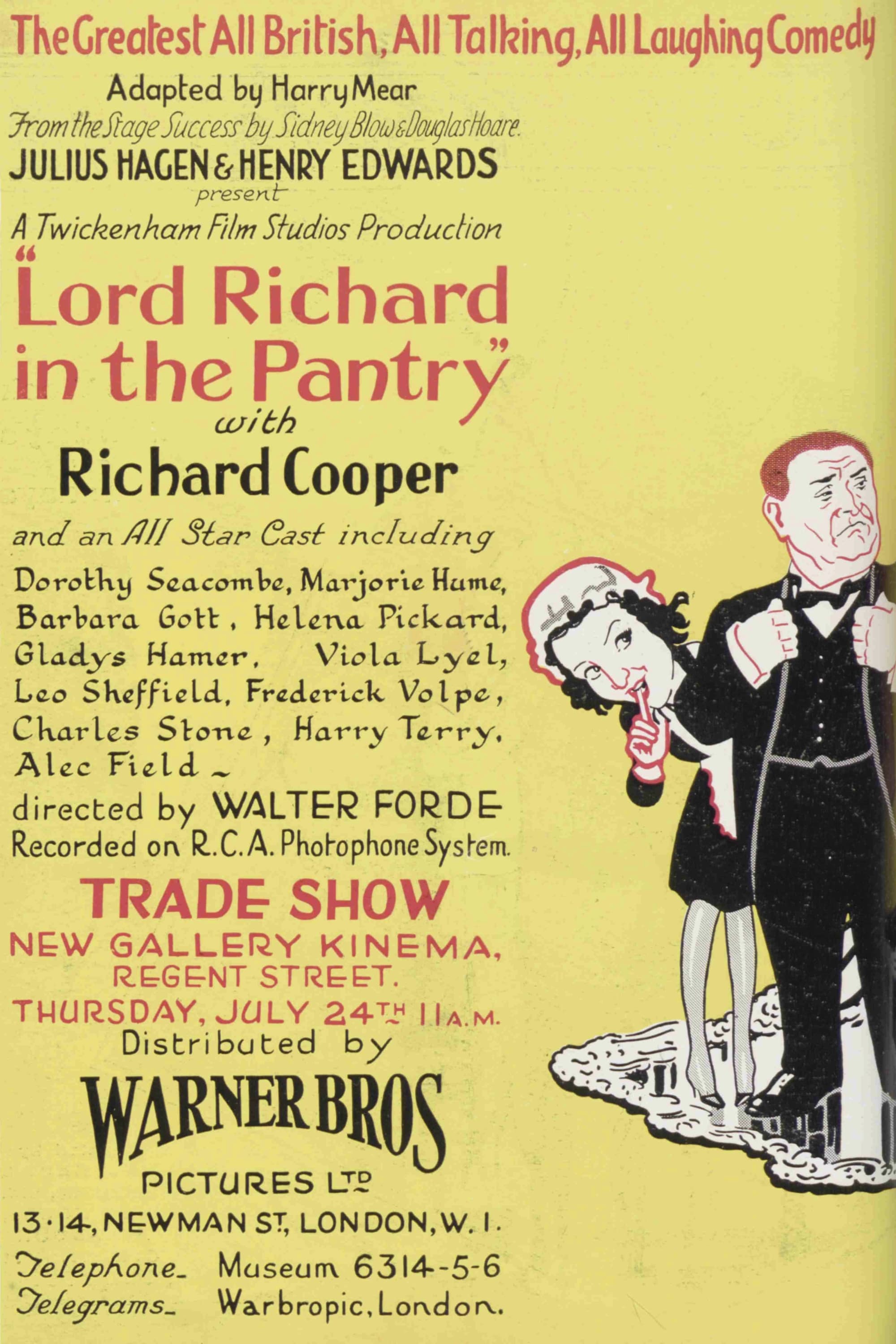 Lord Richard in the Pantry
