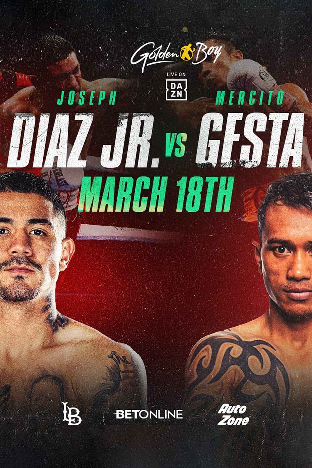 Joseph Diaz Jr vs. Mercito Gesta