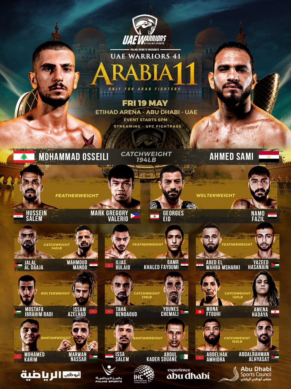 UAE Warriors 41: Arabia 11
