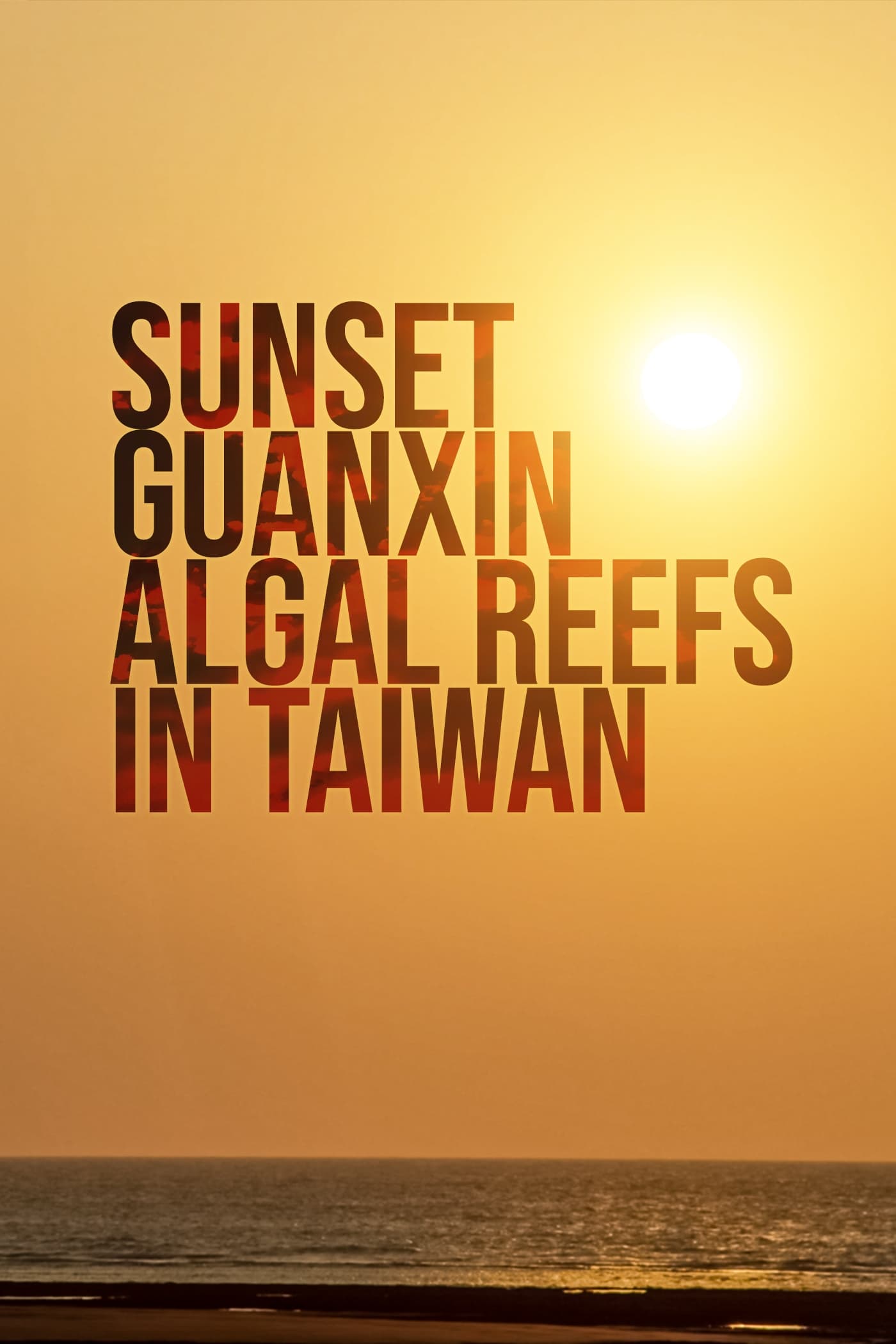 Sunset Guanxin Algal Reefs in Taiwan