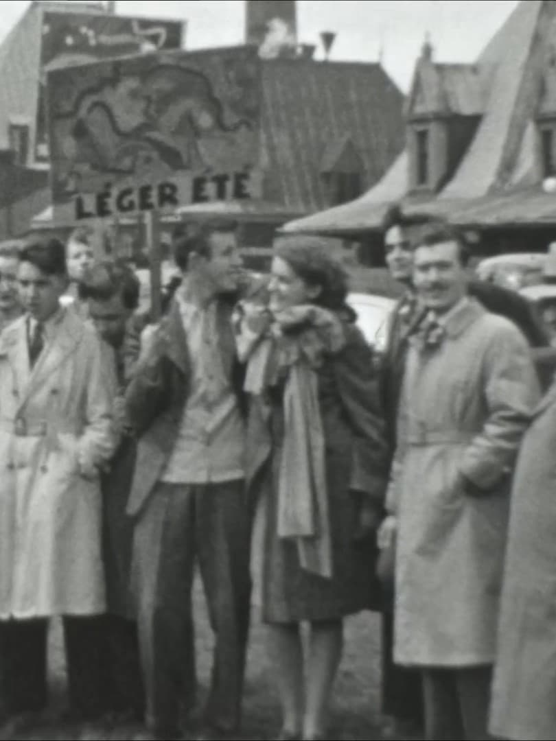 Arrivée de Fernand Léger devant  la gare du palais (Québec)