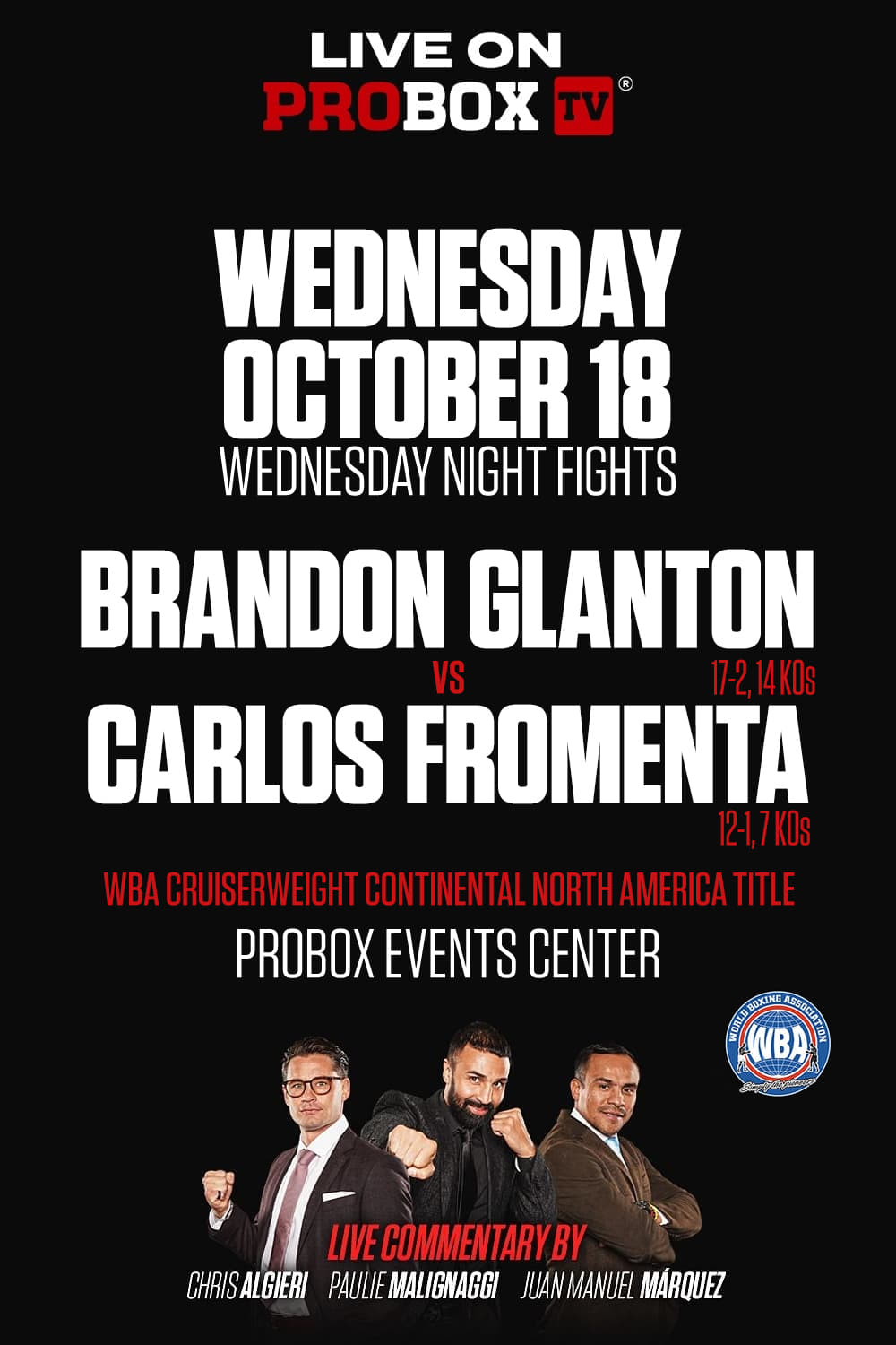 Brandon Glanton vs. Carlos Fromenta